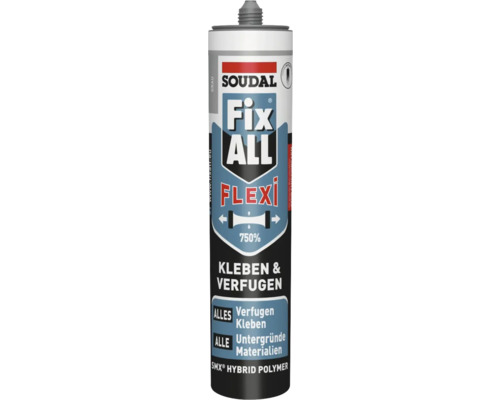 Soudal Fix ALL Flexi Montagekleber grau 470 g Soudal Fix All Flexi Kleben und Verfugen Hybrid Polymer
