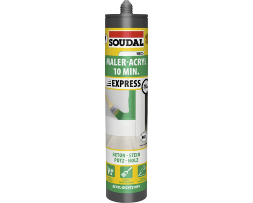 Soudal Maler-Acryl Express Dichtstoff für Beton, Stein, Putz und Holz Soudal Maler-Acryl Express Dichtstoff für Beton, Stein, Putz und Holz