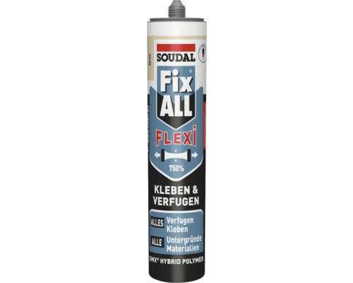 Soudal Fix ALL Flexi Montagekleber beige 470 g Soudal Fix All Flexi Klebstoff und Dichtstoff in einer Kartusche