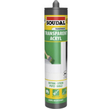 Soudal transparentes Acryl Dichtmittel für Beton, Stein, Putz und Holz
