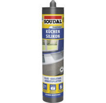 Soudal Küchen Silikon transparent, geeignet für Glas und Edelstahl Arbeitsplatten