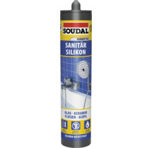 Soudal Sanitär Silikon Manhattan für Glas, Keramik, Fliesen und Acryl