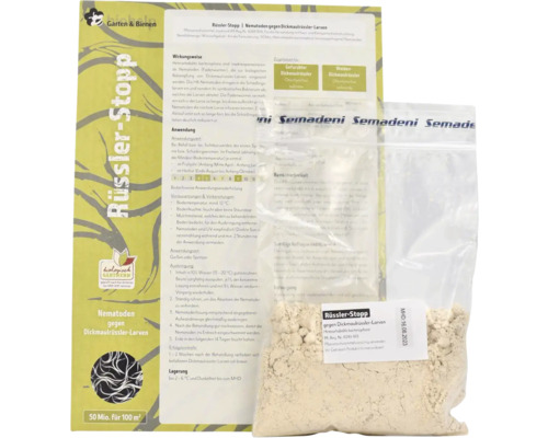 Rüssler-Stopp Nematoden gegen Dickmaulrüssler-Larven in Verpackung