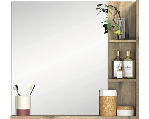 Spiegelschrank mit Ablageflächen für Badezimmerutensilien