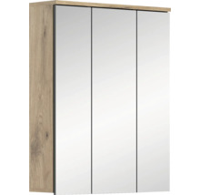 Spiegelschrank mit drei Türen und Holzdekor