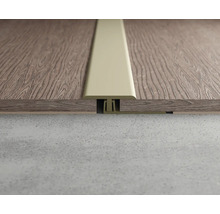 Installiertes Übergangsprofil zwischen zwei Bodenbelägen