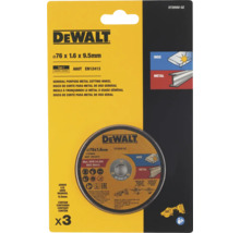 DeWalt Trennscheibe für Metall, Durchmesser 76 Millimeter, 3er-Pack