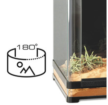 Terrarium mit 180-Grad-Ansicht Symbol