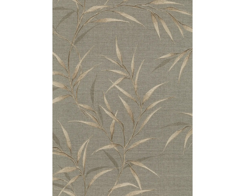 Vliestapete 12256-11 GMK Fashion for Walls 5 Blättermotiv taupe 10,05 x 1,06 m Tapete mit Bambusmuster
