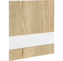 Holzplatte mit weißem Akzent