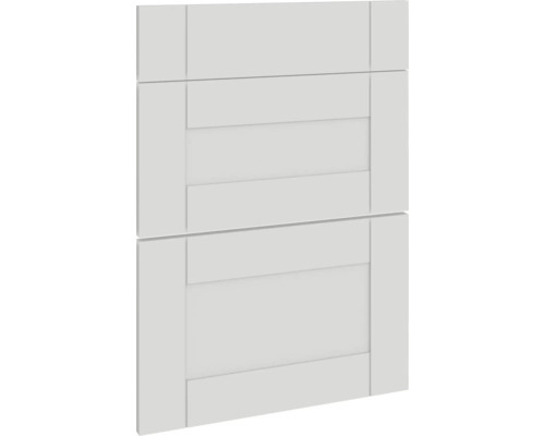 Segmentglastür PICCANTE Smart für Oberschrank 50x89,2 cm SOFT WHITE "Q" Küchenfront im Landhausstil