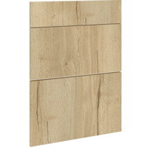 Drei Holzpaneele mit Maserung