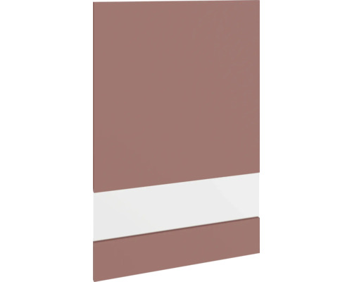 PICCANTE Smart Segmentglastür für Oberschrank 60 x 89,2 cm RUST RED "R" Möbelfront mit Querstreifen