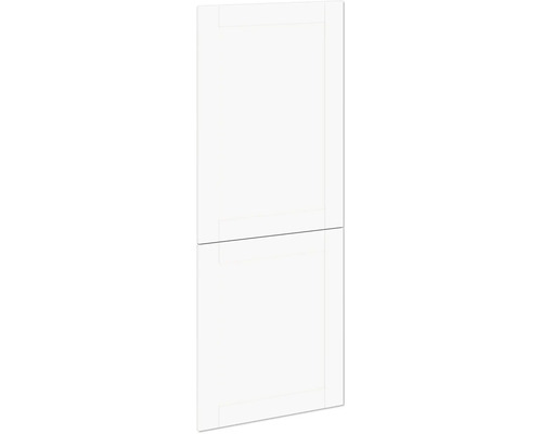 PICCANTE Smart Frontenset Midischrank 2 Drehtüren COUNTRY WHITE "AJ" Kühl-Gefrierkombination