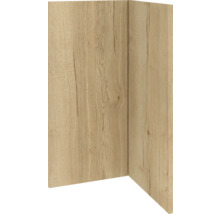 Eckblende mit Holzstruktur