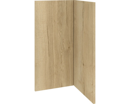 Eckblende mit Holzstruktur