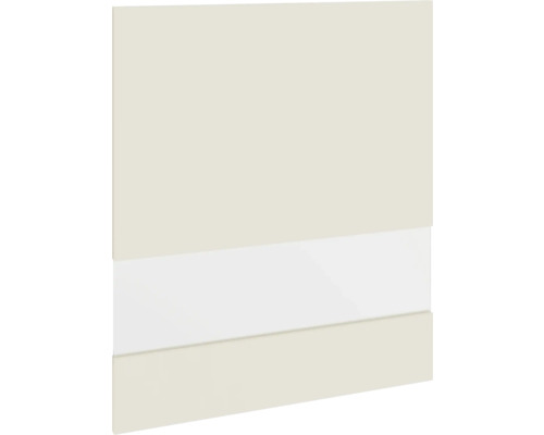 PICCANTE Smart Segmentglastür für Oberschrank 60 x 70 cm SANDY BEIGE "P" Möbelplatte mit glänzender Oberfläche