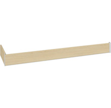 Holzregalbrett mit Metallhalterung