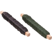 Zwei Rollen Bindedraht mit Holzgriff