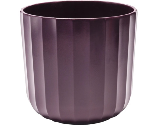 Pflanztopf mit Rillenstruktur