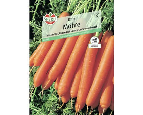Sperli Logo Möhre Rotin Saatgutpackung