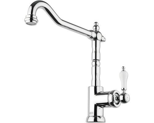 Küchenarmatur mit Schwenkauslauf und Hebel