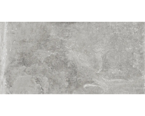 Graue Feinsteinzeugfliese mit Steinoptik