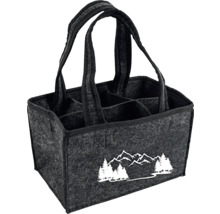 Filztasche mit sechs Fächern und Tragegriffen