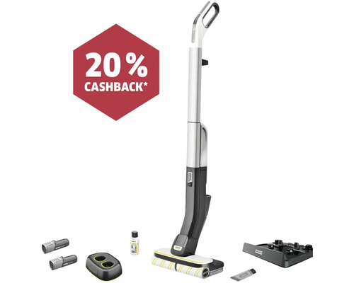 Kärcher Akku-Hartbodenreiniger mit Zubehör und 20 Prozent Cashback Aktion