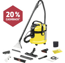 Gelber Waschsauger mit Zubehör und 20 Prozent Cashback Aktion