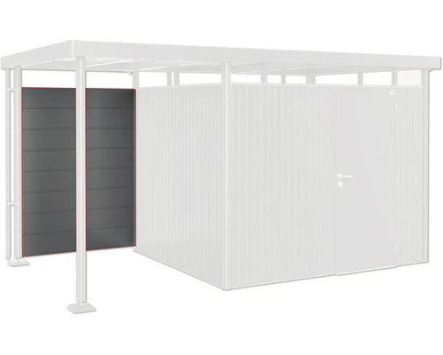 Carport mit Anbauwand