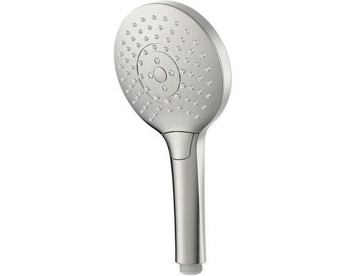 Handbrause aus Metall mit Wasserdüsen