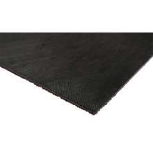 Detailaufnahme eines schwarzen Teppichbodens