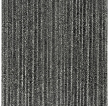 Grauer Teppich mit Rippenstruktur