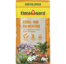 Floragard Kübel- und Palmenerde im Vorteilspack für gesundes Wachstum auf Balkon und Terrasse