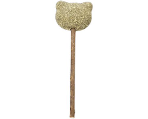 Katzenspielzeug beeztees Catnip Matatabi Stick mit Katzenminze ca. 13 cm Nagetier-Leckerli am Holzstiel in Bärenform