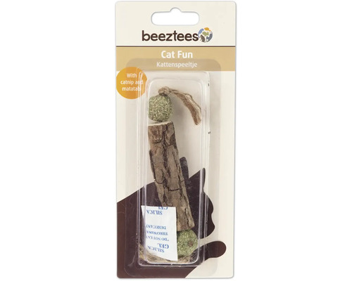 Beeztees Katzenspielzeug mit Katzenminze und Matatabi in Verpackung