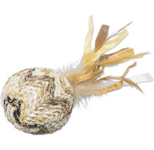 Spielzeugball für Katzen mit Federn