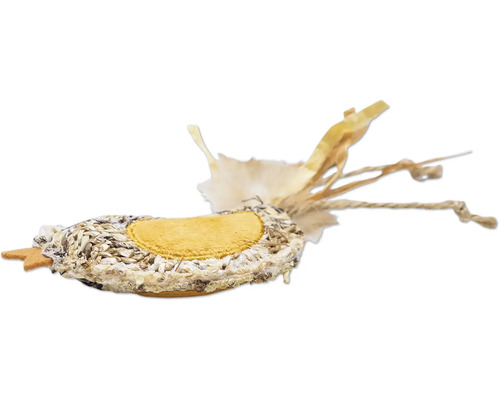 Dekorative Vogel Figur mit Federn für den Innenbereich