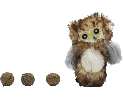 Plüsch-Eule mit Spielbällen