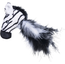 Spielzeugzebra für Katzen mit Federn