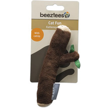 Beeztees Logo. Katzenspielzeug Faultier mit Katzenminze.