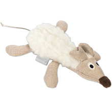 Spielzeugmaus für Katzen mit Plüschfell und Stoffkörper