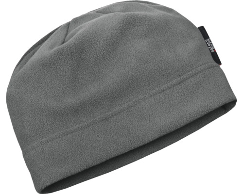 Graue Fleece-Mütze