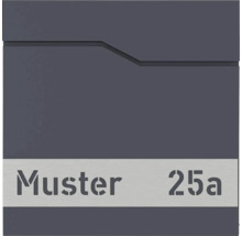 Hausnummernschild Muster 25a