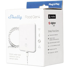 Shelly Flood Gen4 Wassermelder mit Sensorkabel in Verpackung