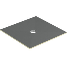 Quadratische Duschwanne mit Ablauf