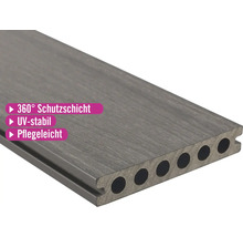 Terrassendiele aus Holz-Polymer-Werkstoff mit Hohlkammerprofil