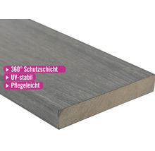 Graue Terrassendiele mit 360 Grad Schutzschicht, UV-stabil und pflegeleicht