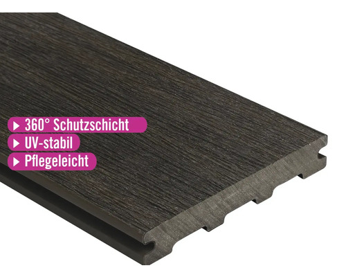 Terrassendiele mit 360 Grad Schutzschicht, UV-stabil und pflegeleicht